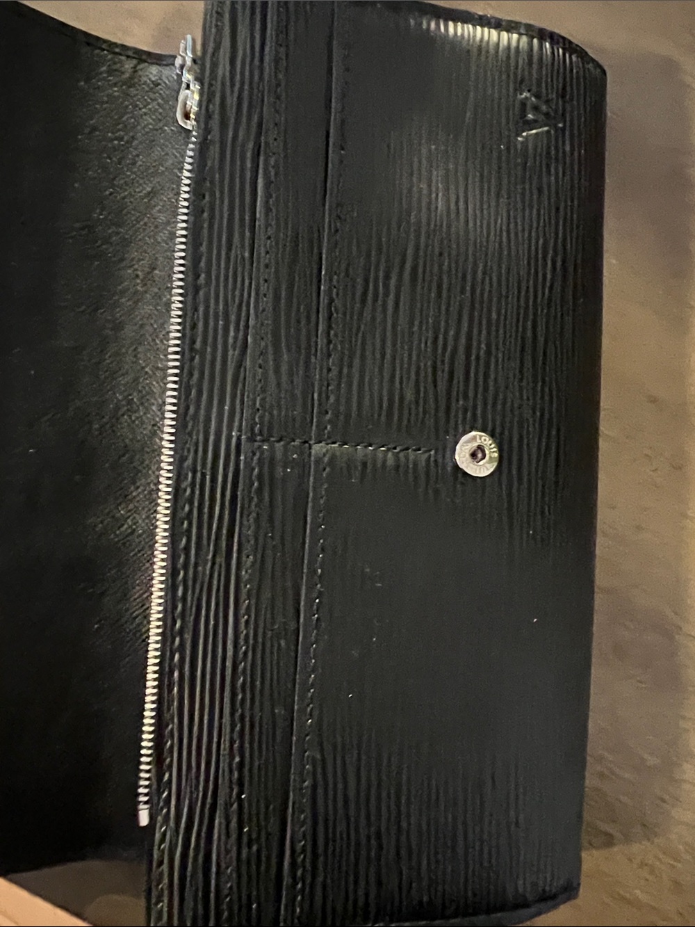 Louis Vuitton Black Epi Leather Continental Snap Wallet - Picture 6 of 9